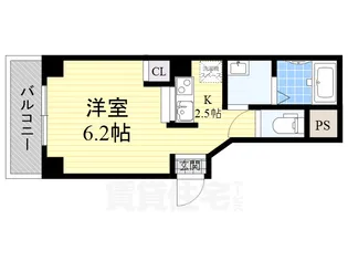 グランパシフィック姫里【3階】の間取り