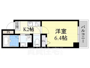 グランパシフィック姫里【5階】の間取り