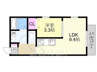 グラツィア千船【1階】の間取り