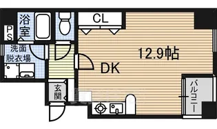 1Rの間取り画像