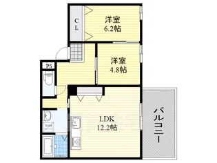 ドミール南栄町【2階】の間取り