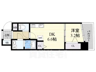 ユーズ八番館【5階】の間取り