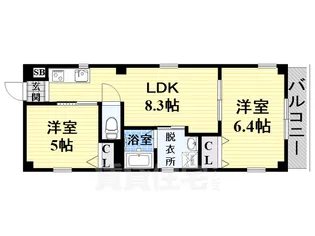 宝ビル【3階】の間取り