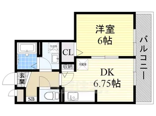 グランシャリオ1【1階】の間取り
