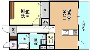 ディアコートK7【3階】の間取り