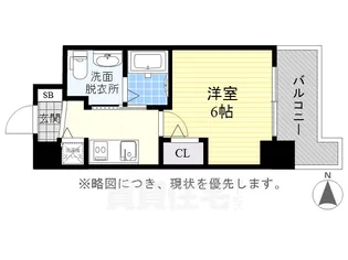 エステムコート名古屋新栄2アリーナ【7階】の間取り