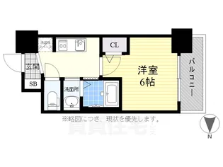 エステムコート名古屋新栄2アリーナ【13階】の間取り