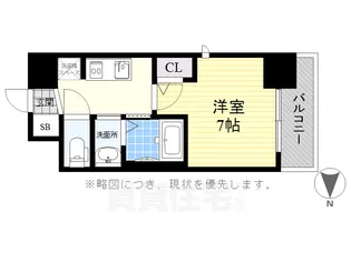 エステムコート名古屋新栄2アリーナ【13階】の間取り