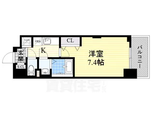 ラグゼ新大阪5【5階】の間取り