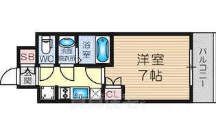 メロディア新北野【1204号室】の間取り