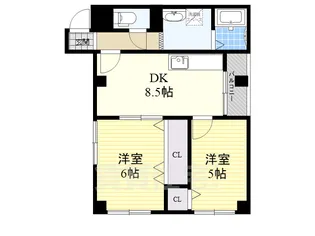 鳳グリーンヒル【2階】の間取り