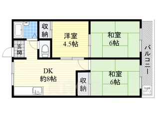 美幸ハイツ【1階】の間取り