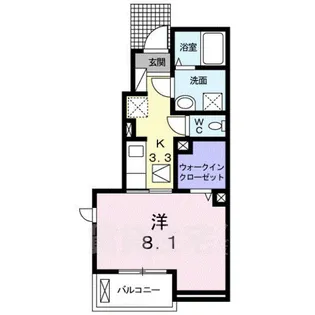 フローリッシュ A【1階】の間取り