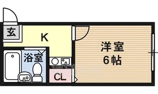 コンフォート本町【201号室】の間取り