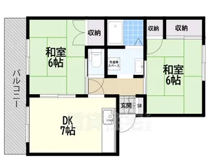 ヴィラージュ堀川A【2階】の間取り