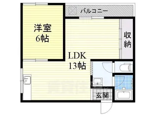 公園南ハイツ司【2階】の間取り