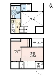 ル・フォティユ3【1階】の間取り