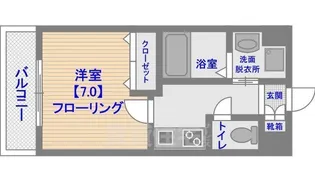 エンクレスト薬院3【9階】の間取り