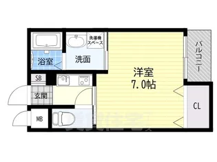 スプリーム・サピア【A4号室】の間取り