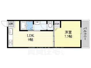 シャンテー御殿山【9階】の間取り