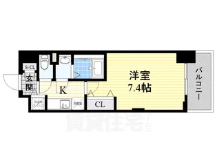 ラグゼ新大阪5【5階】の間取り