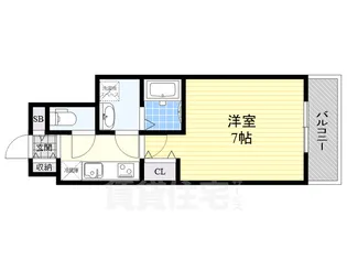 レジデンス東別院スクエア【14階】の間取り