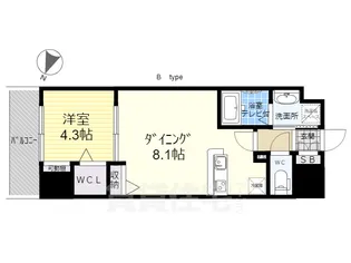 ユーズ七番館【10階】の間取り