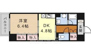 エスタシオン御器所【5階】の間取り