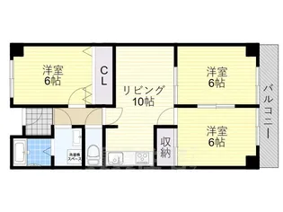 ライゼックス伸和【1階】の間取り