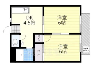 ハイツ曙【1階】の間取り