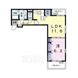 アドバンス オーシャン 徳重1【1階】の間取り