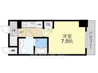 エス・キュート尼崎2【10階】の間取り