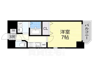 エステムコート名古屋新栄Ⅲグローリィ【9階】の間取り