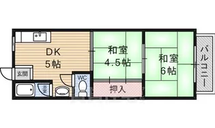 松倉ハイツ【2階】の間取り