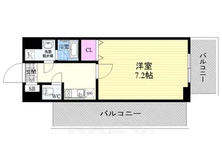 「ヴィラ岡崎神宮」【4階】の間取り