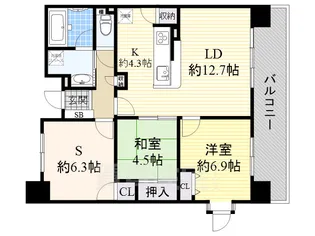 スクエア名古屋港【2階】の間取り