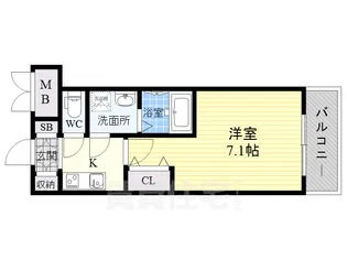 M-RESIDENCE新大阪Garden【8階】の間取り