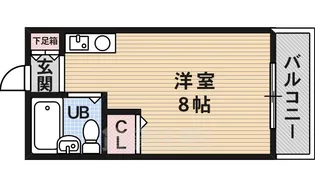 マルディアス南古市【203号室】の間取り