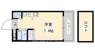 サンジュネス五条【5階】の間取り