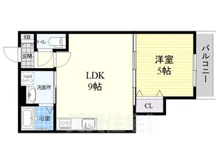 クリオーレ東園田1【3階】の間取り
