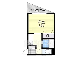 ルーミハイツ塚本【2階】の間取り