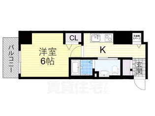 セオリー大阪フルール【5階】の間取り