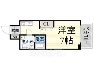 セレニテ神戸元町クレア【4階】の間取り