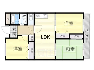 大阪府堺市西区下田町【マンション】の間取り