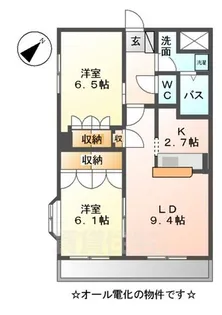 ビレッジあじき【3階】の間取り