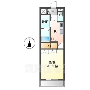 サンモネット【2階】の間取り