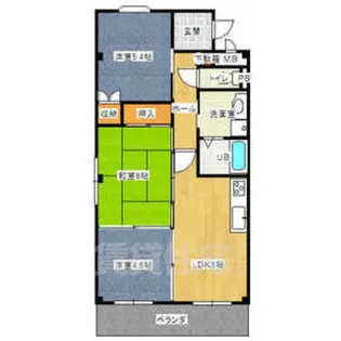 プラティーク ヴィラ【1階】の間取り