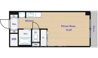グランコートB棟【6階】の間取り