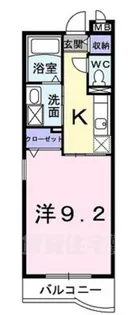 エコー ウエスト【2階】の間取り