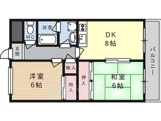 ラウレール平田【306号室】の間取り